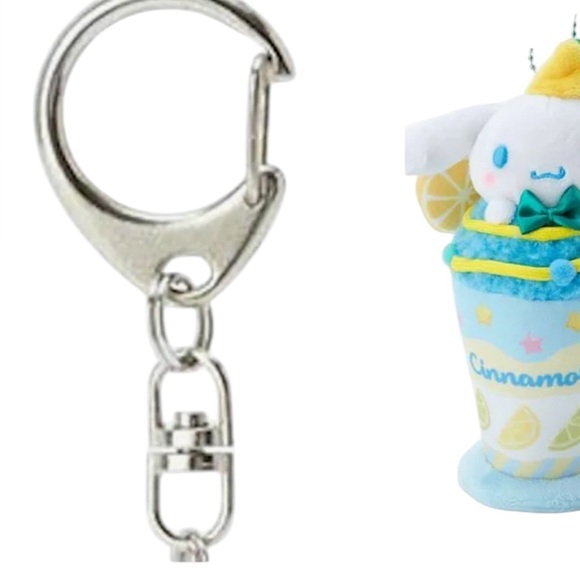 ✅Sanrio Cinnamoroll Parfait Shop Series Mascot Holder Keychain Plush 7"H - Picture 7 of 7